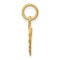 10K Yellow Gold Cross In Heart Charm Pendant New 18 X 13mm Jewerly